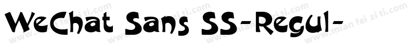 WeChat Sans SS-Regul字体转换